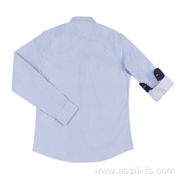 New design men's woven cotton shirt